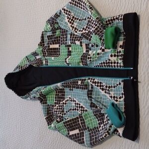 Multiple color Volcom zip up jacket Reverseable M "Grandma Trip Find Sale!"